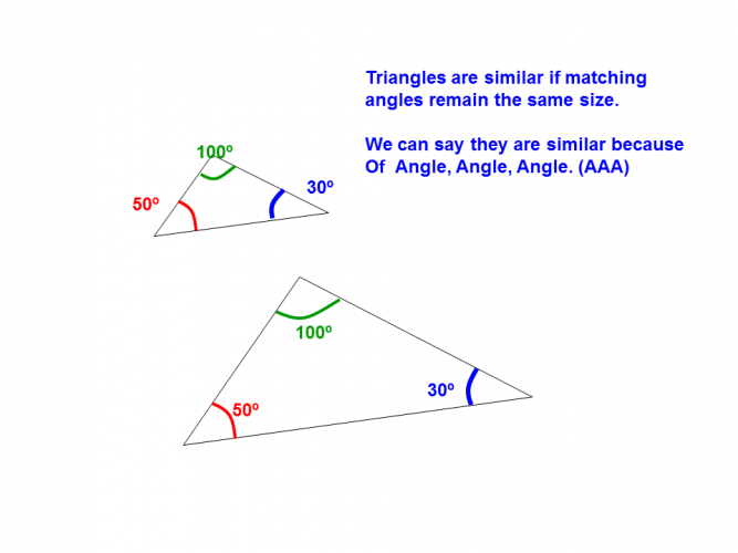 similar triangles